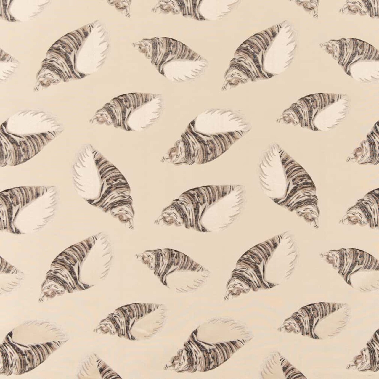 Shell - Beige Taupe Abstract Geometric,novelty Upholstery Fabric 54 Inches"
